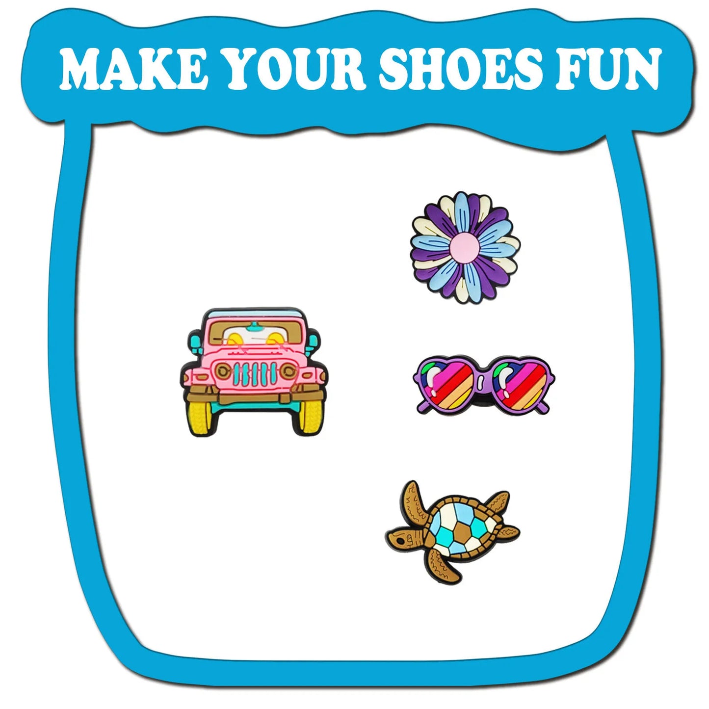 Shoe Charms Random  Summer Beach
