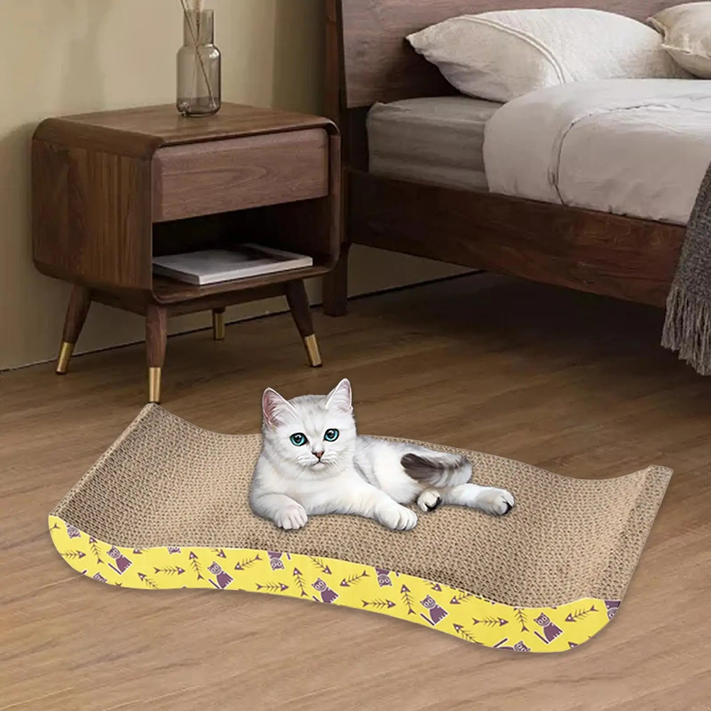 Cat Scratching Board Bed