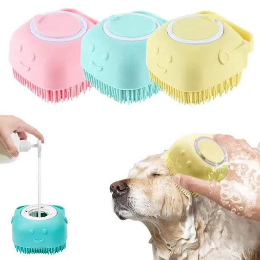 Pet Bath Brush with Soap