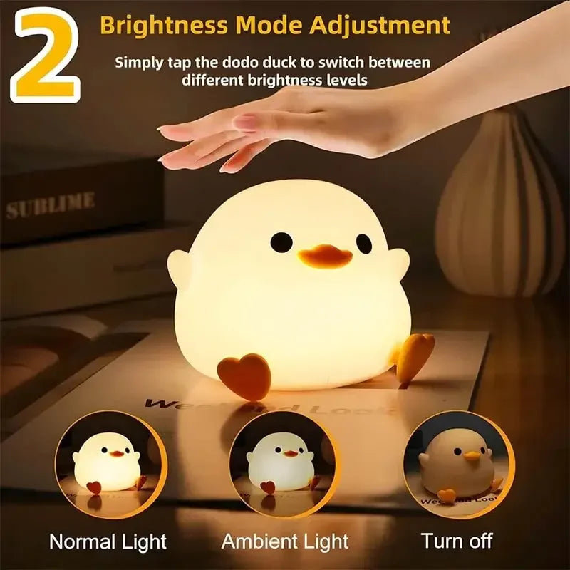 Soft Silicone Night Light - USB Rechargeable