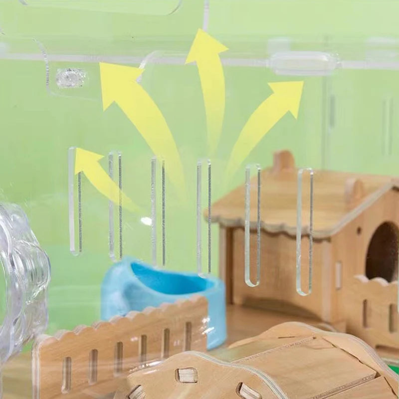 Acrylic Hamster House Cage