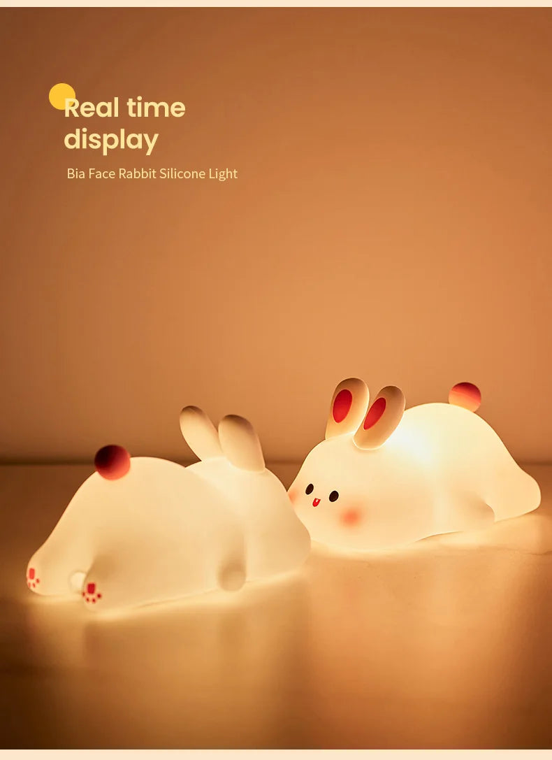 Cute Animal - shape Silicone Night Light