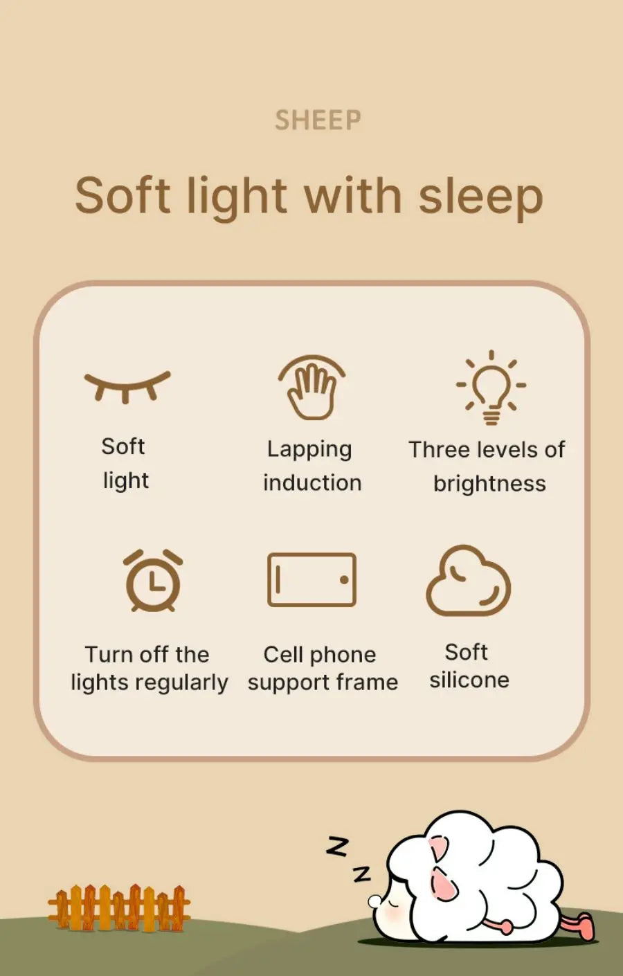 Cute Animal - shape Silicone Night Light