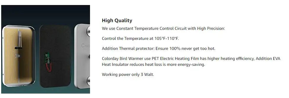 Bird Warmer for Parrot