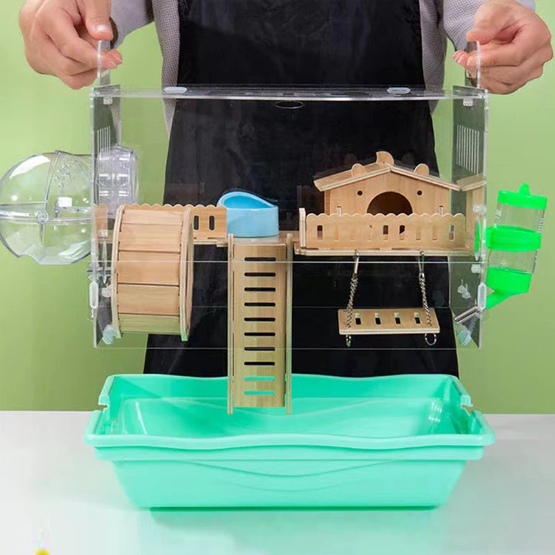 Acrylic Hamster House Cage