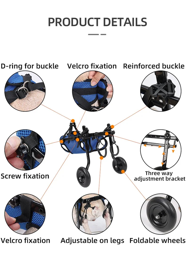 Pet Wheelchair Cart Adjustable
