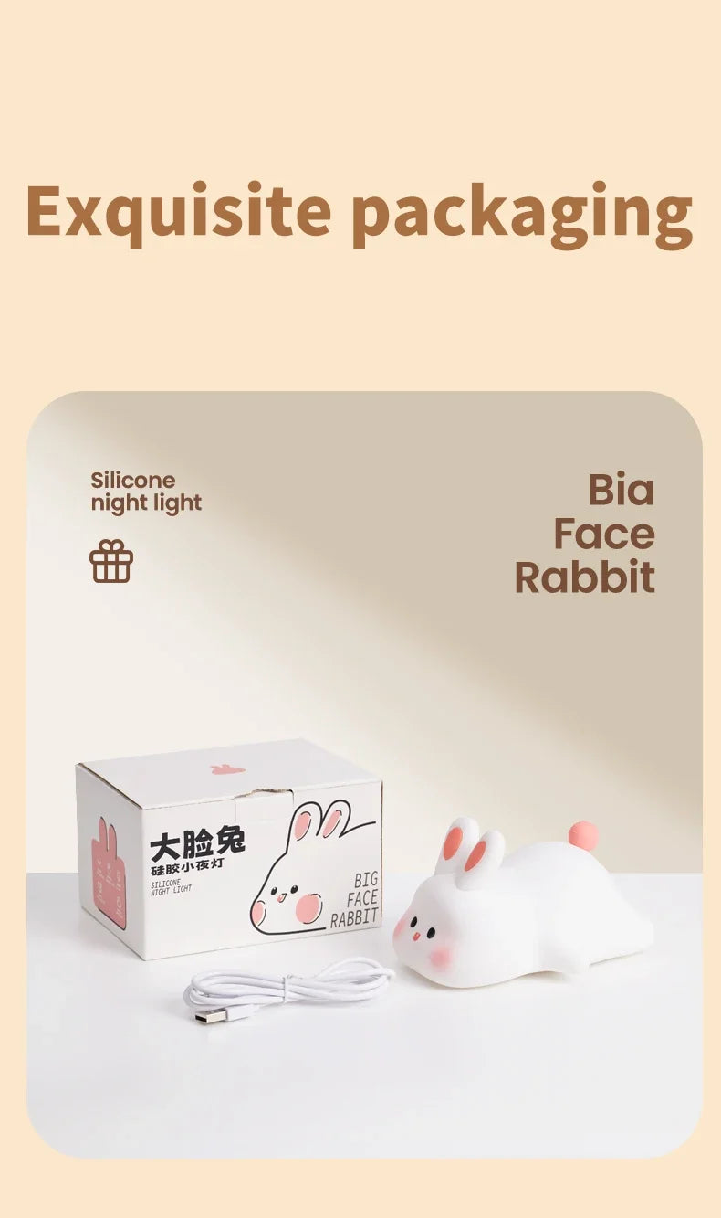 Cute LED Night Light Panda Sheep Rabbit