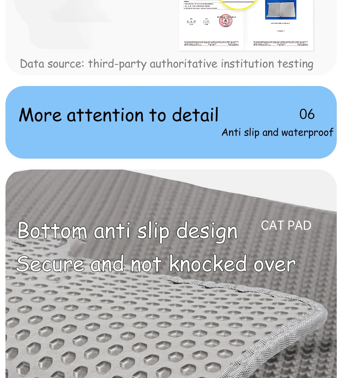 Large Waterproof Cat Litter Mat