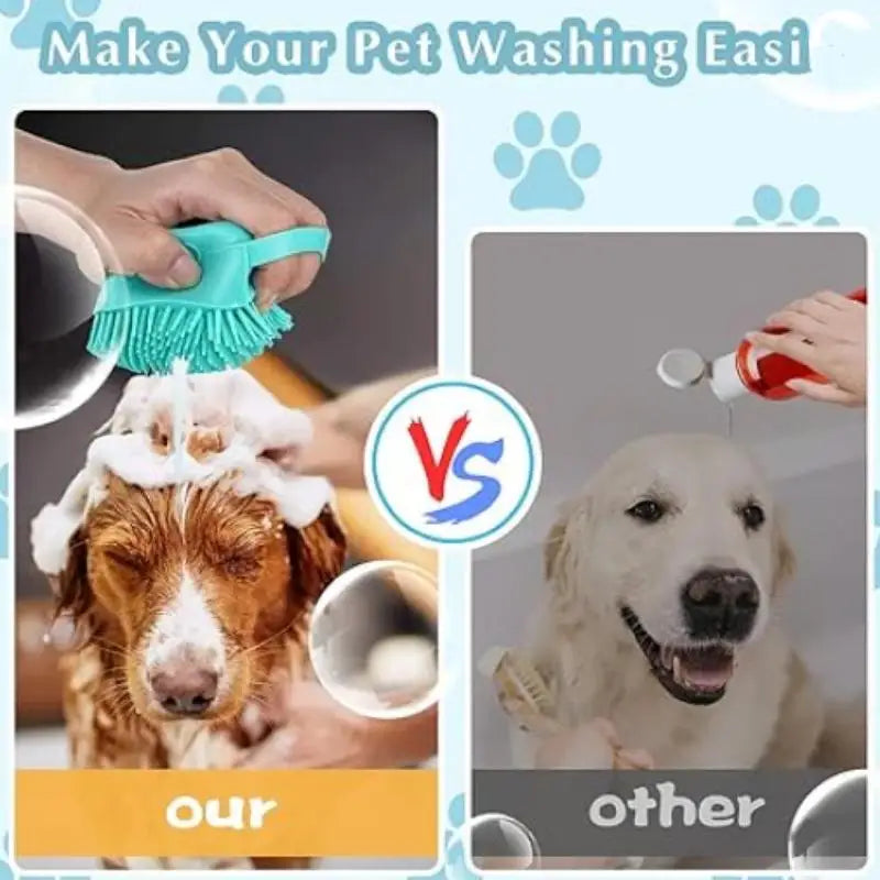 Pet Bath Brush with Soap