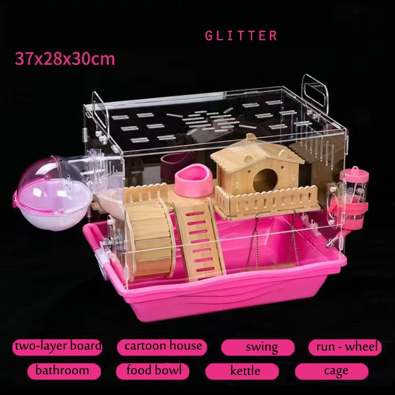 Acrylic Hamster House Cage