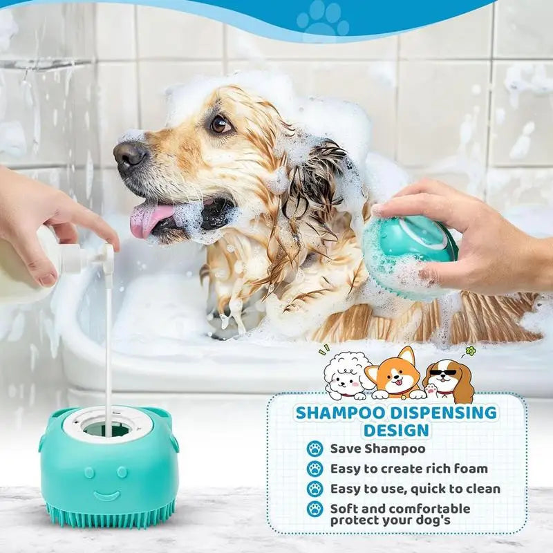 Pet Bath Brush with Soap