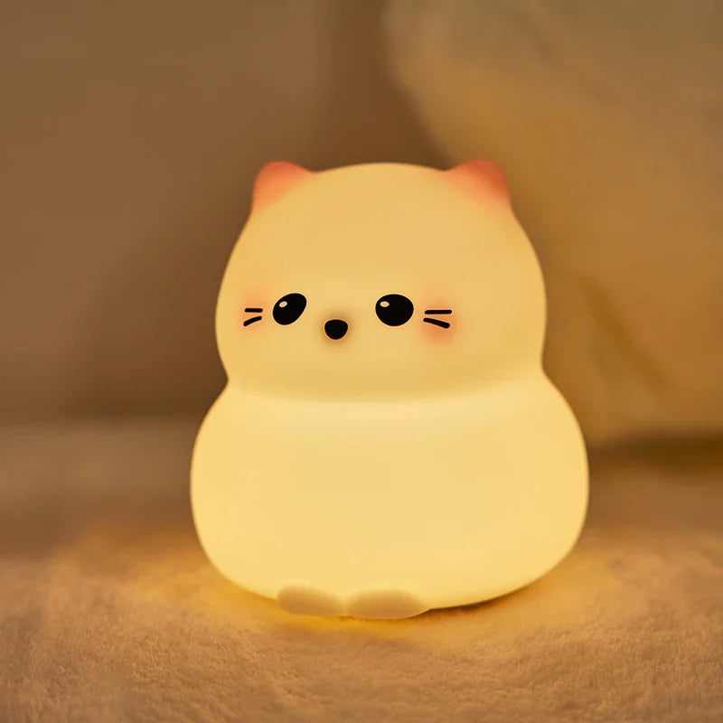 Cute Animal - shape Silicone Night Light