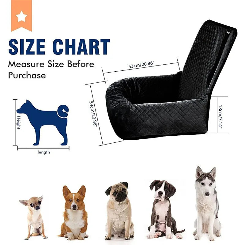 Breathable pet car hanging bag with waterproof seat cushion