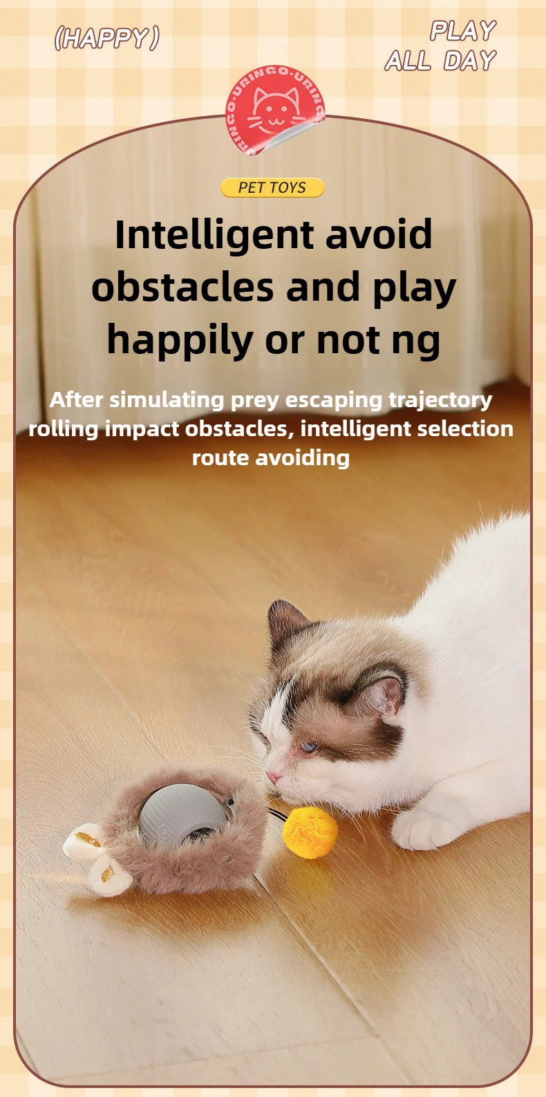Cat/Dog Interactive Ball Toy Automatic