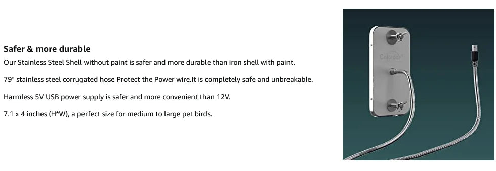 Bird Warmer for Parrot