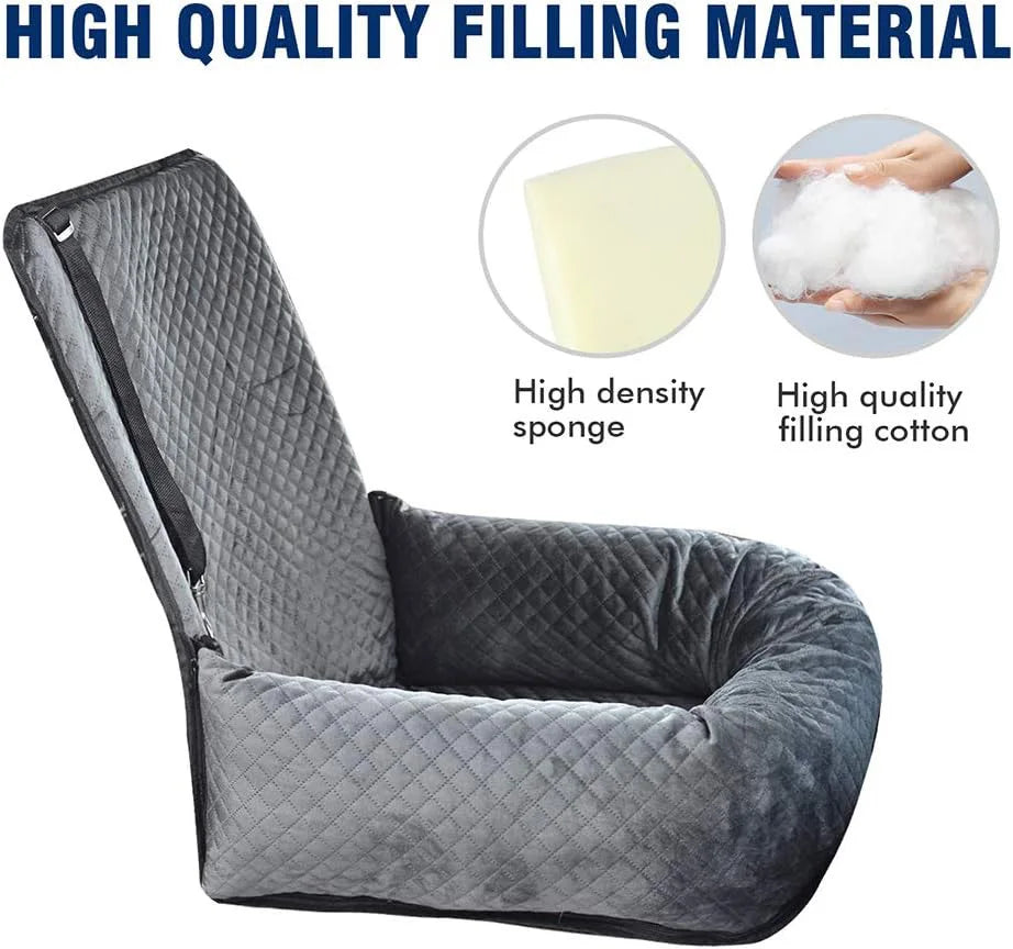 Breathable pet car hanging bag with waterproof seat cushion