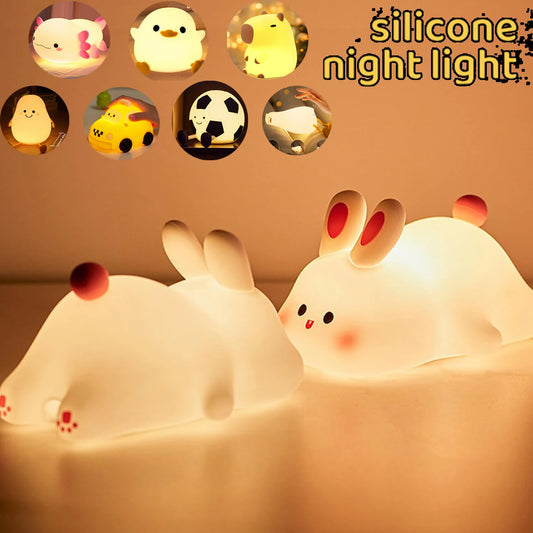 Soft Silicone Night Light - USB Rechargeable