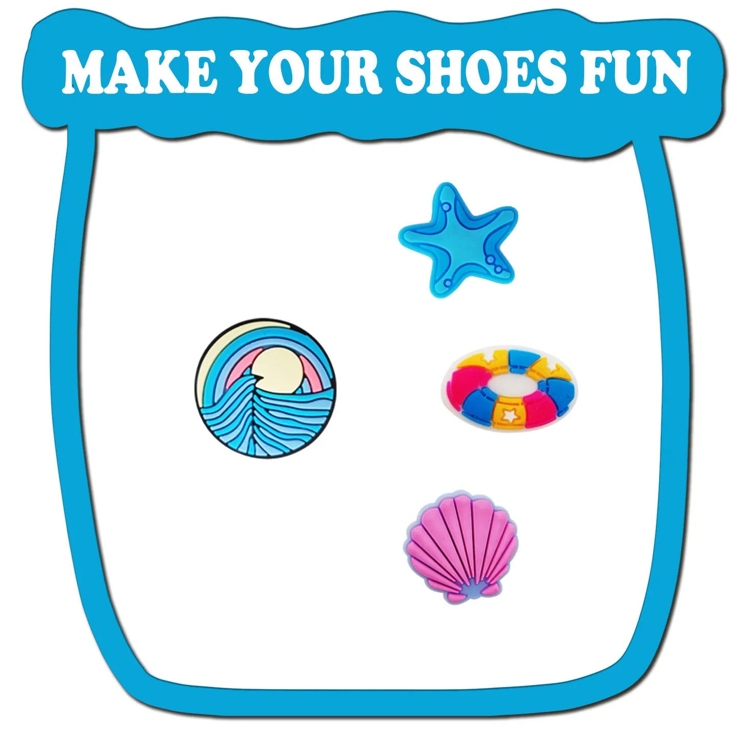 Shoe Charms Random  Summer Beach