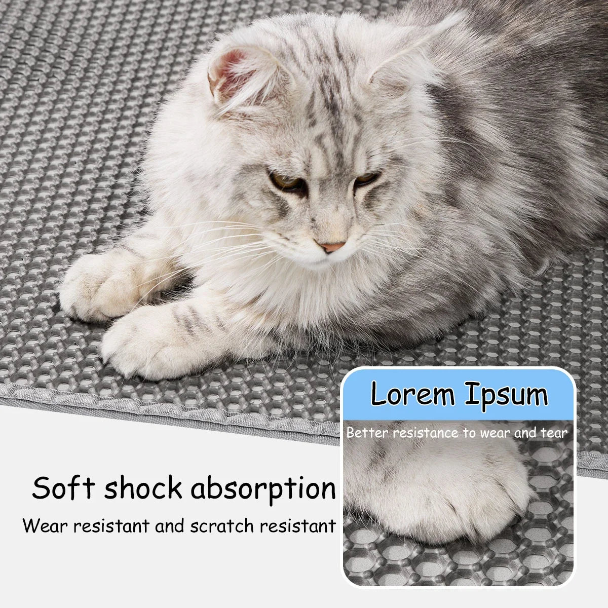 Large Waterproof Cat Litter Mat