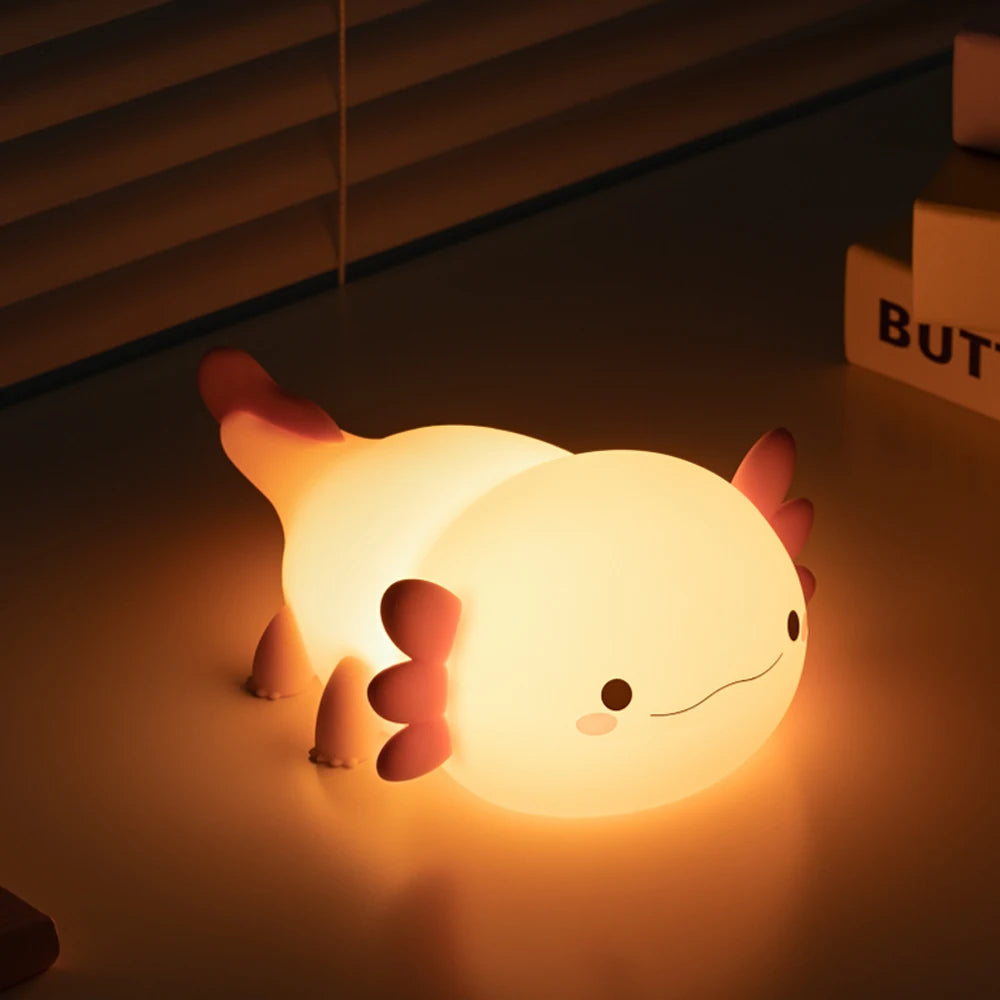 Cute Axolotl Night Light