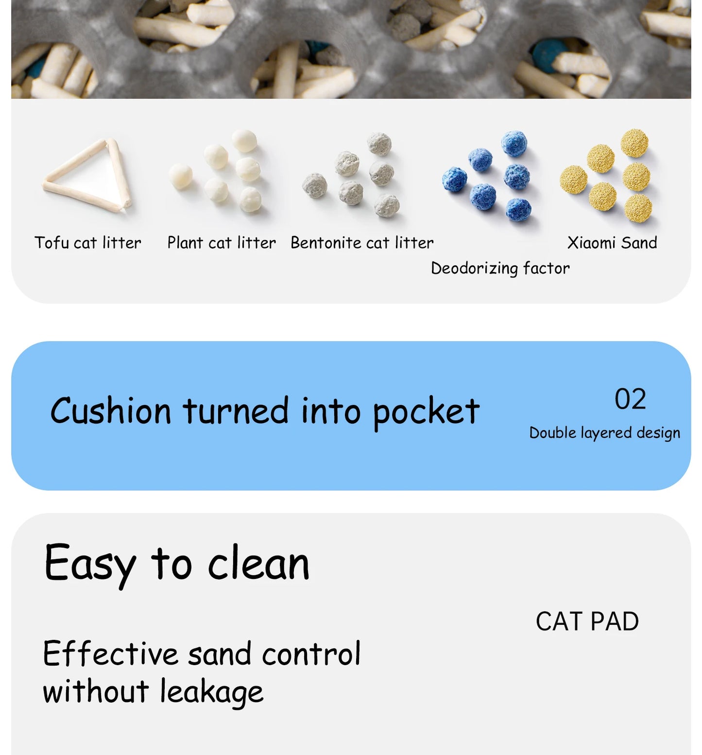 Large Waterproof Cat Litter Mat