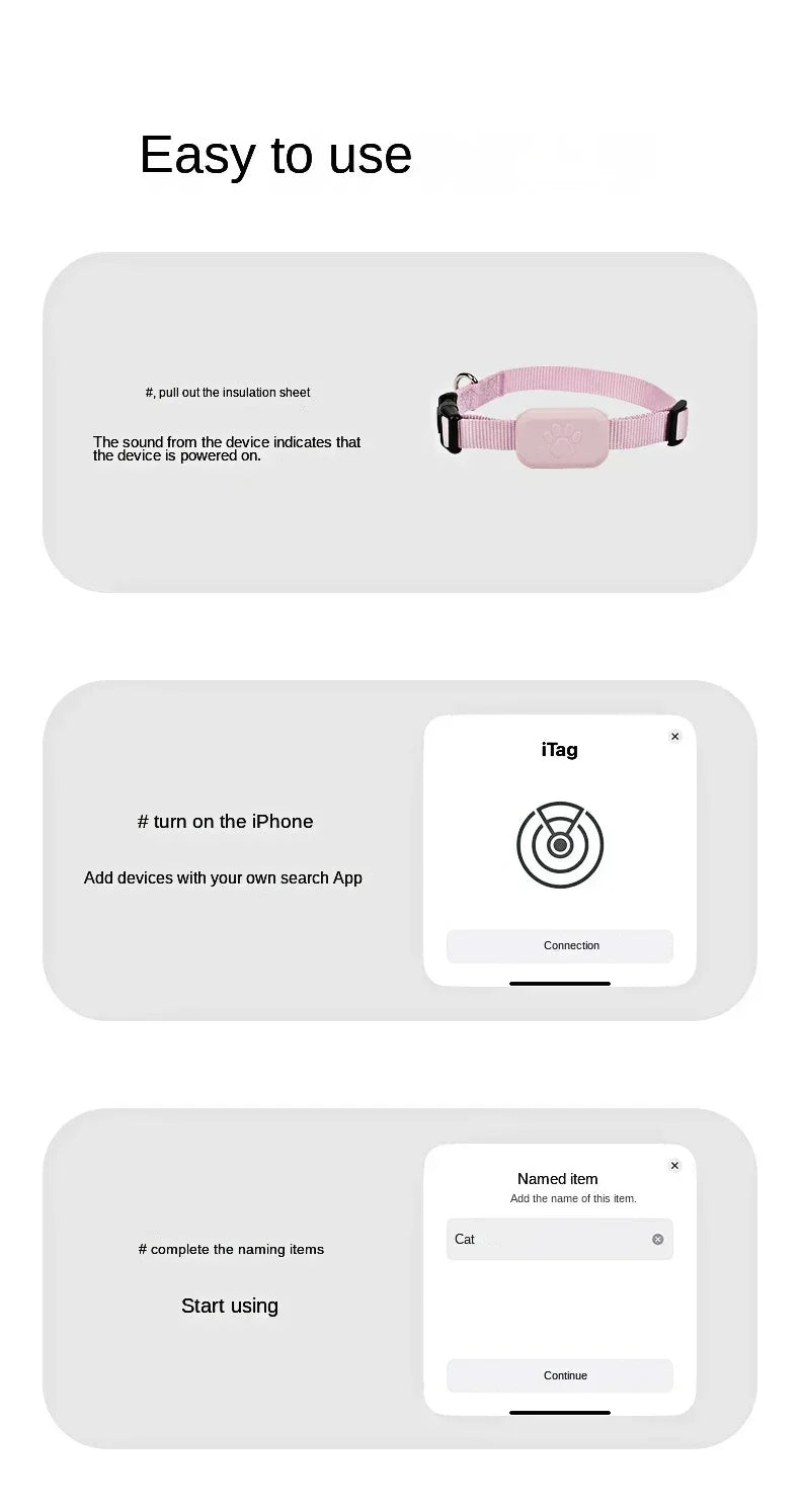 Mini Pet  Bluetooth GPS Tracker