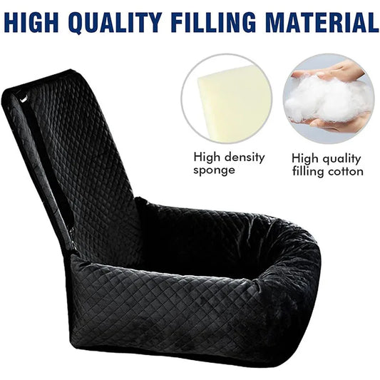 Breathable pet car hanging bag with waterproof seat cushion