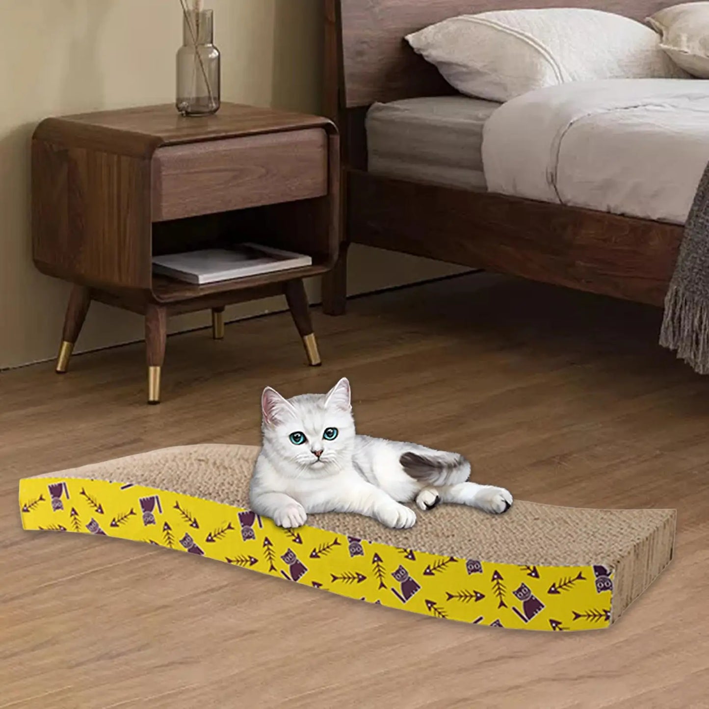 Cat Scratching Board Bed