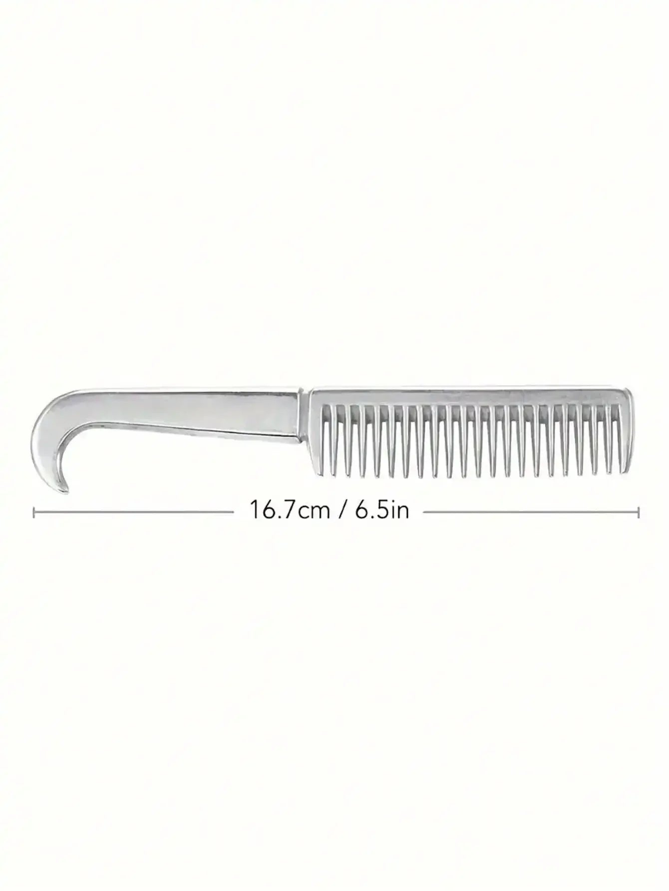 1pc Aluminium Alloy Horse Comb - Lightweight, Durable, Tangle-Free, Gentle on Horse Mane & Legs