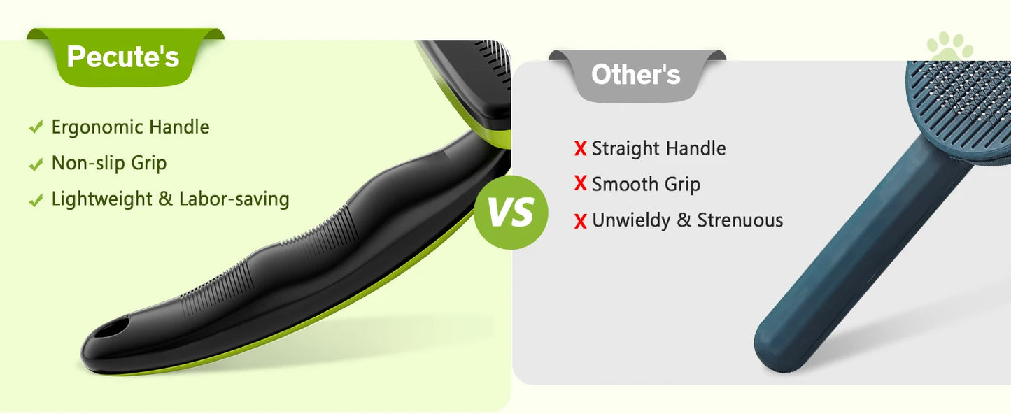Self-Cleaning Slicker Brush