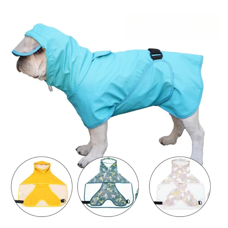 M-9XL Dog Raincoat Clothes