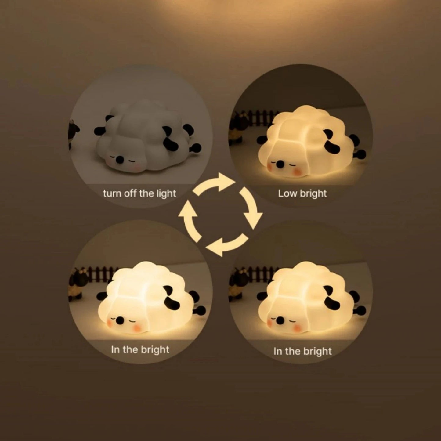 Cute Animal - shape Silicone Night Light