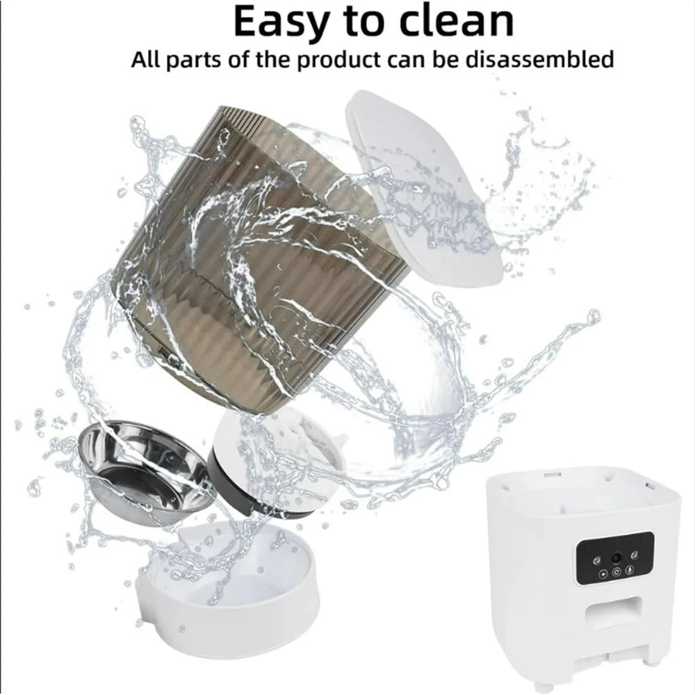 5L Automatic Cat Feeders Double Bowls