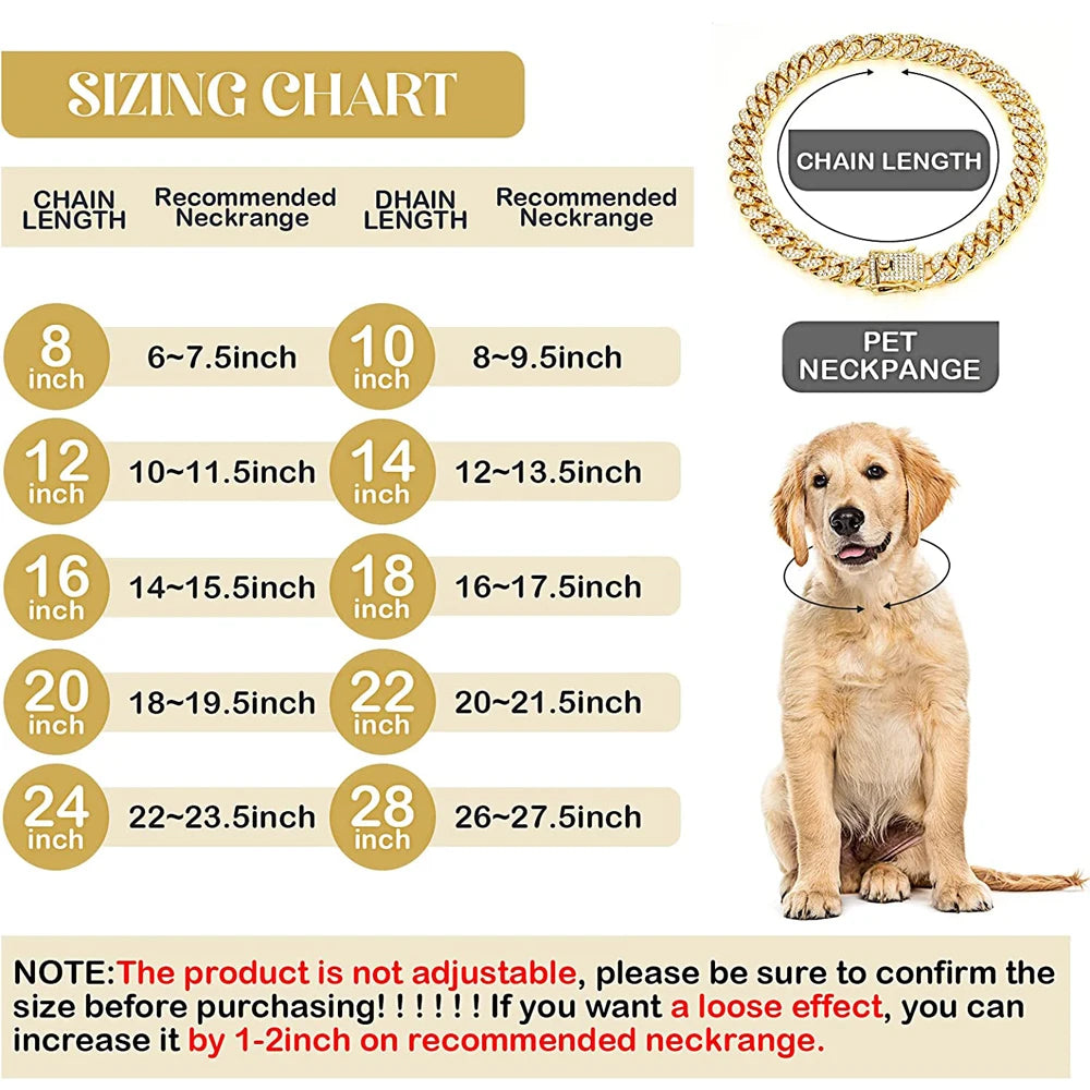 Luxury Gold Dog Chain