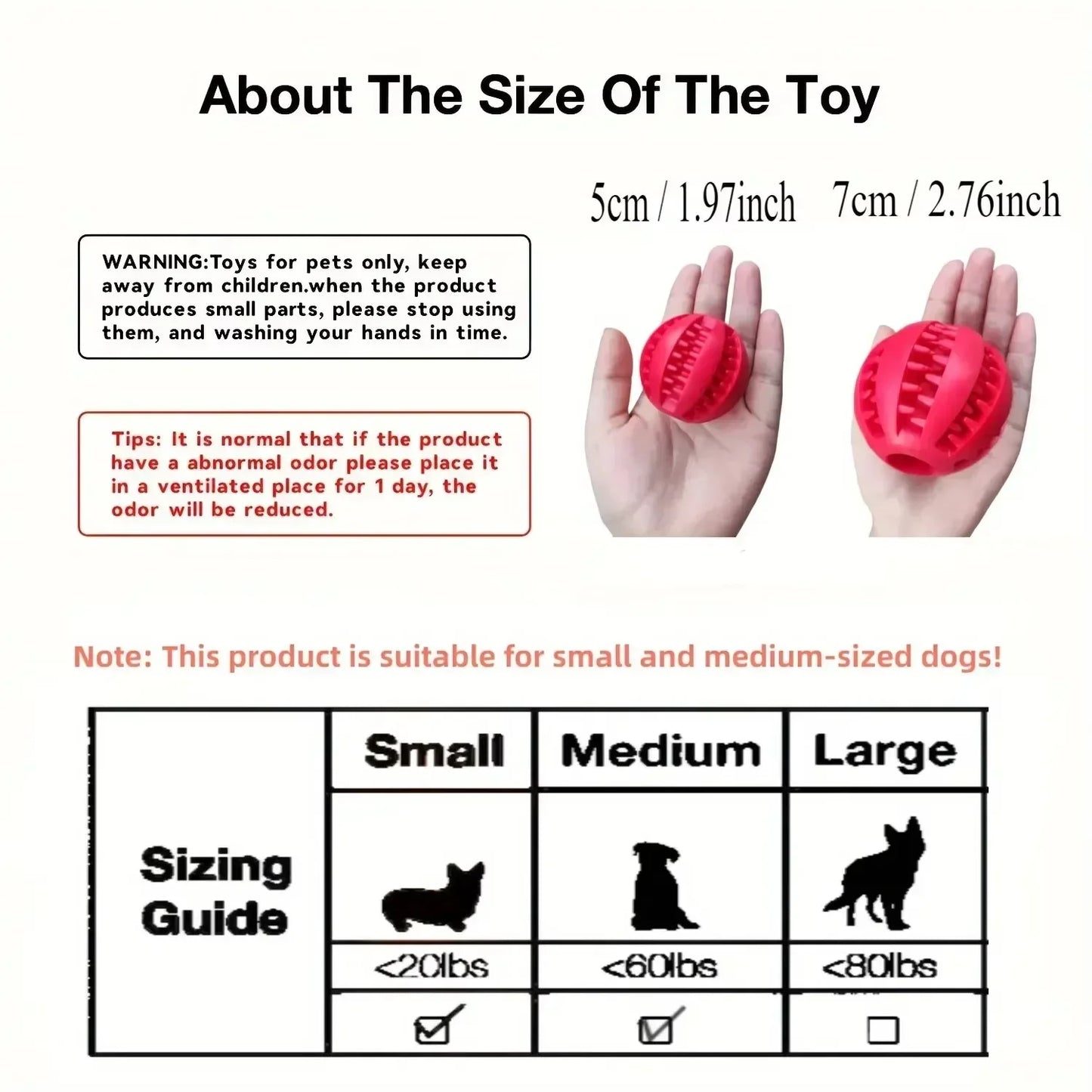 Dog Toy Ball Nontoxic