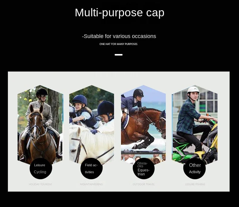 Ultralight Adults/Children's Equestrian Helmet