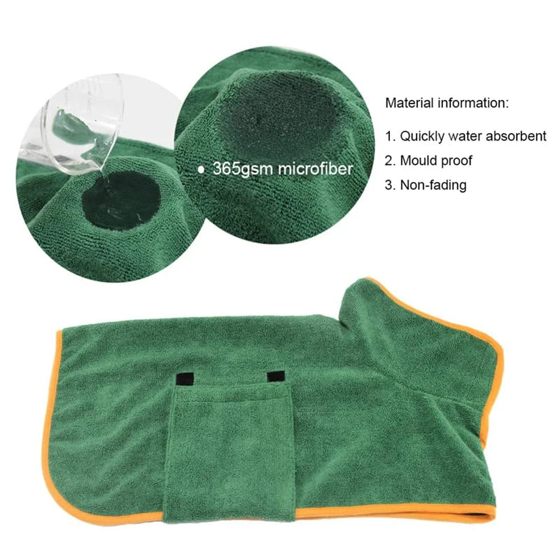 Pet Bathrobe Higly Absorbent