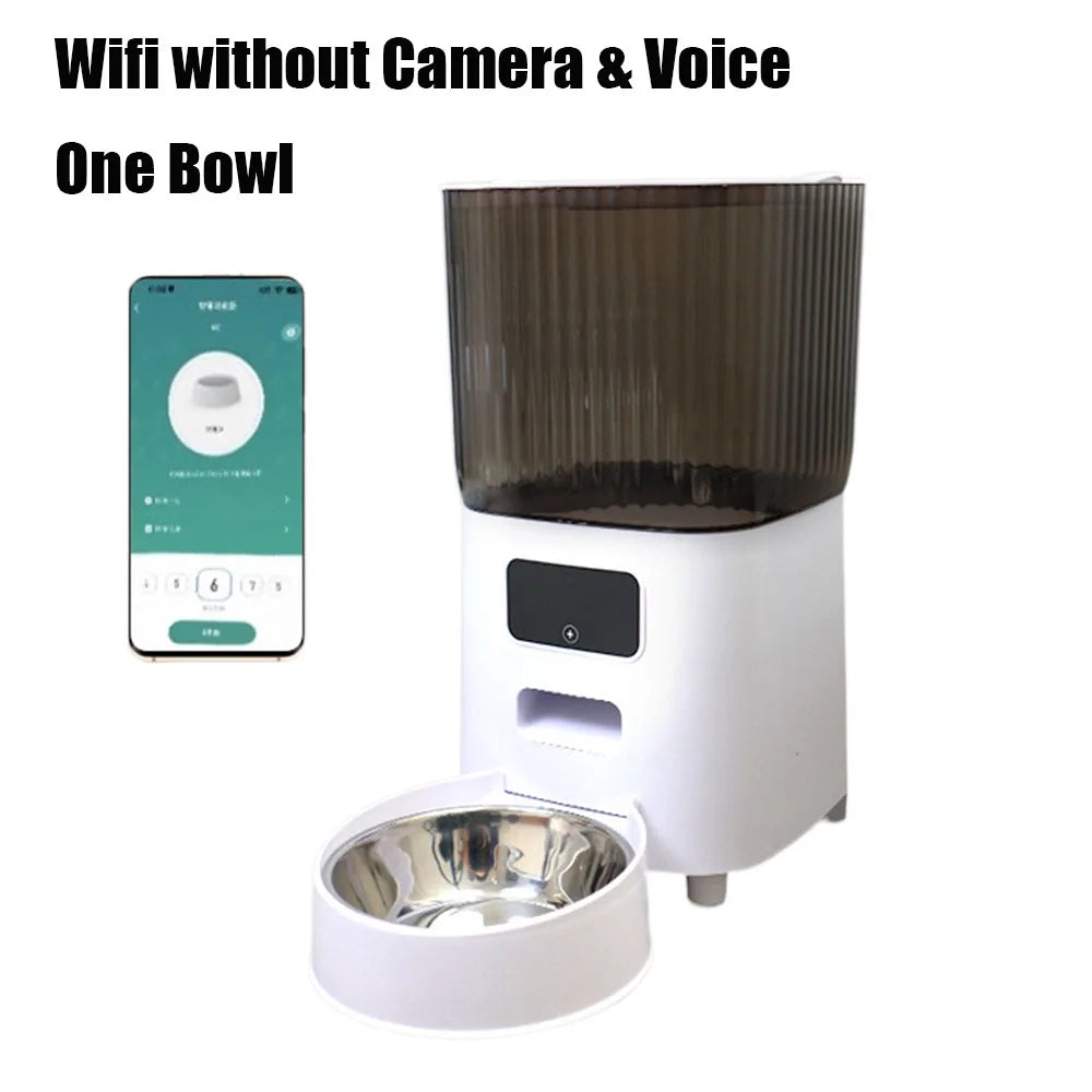5L Automatic Cat Feeders Double Bowls