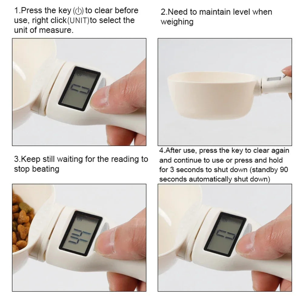 Pet Food Measuring Scoop Scale