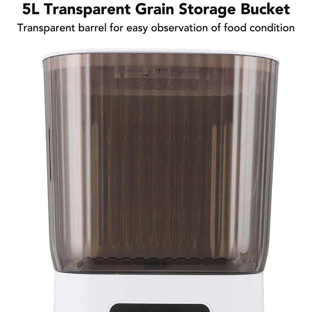 5L Automatic Cat Feeders Double Bowls