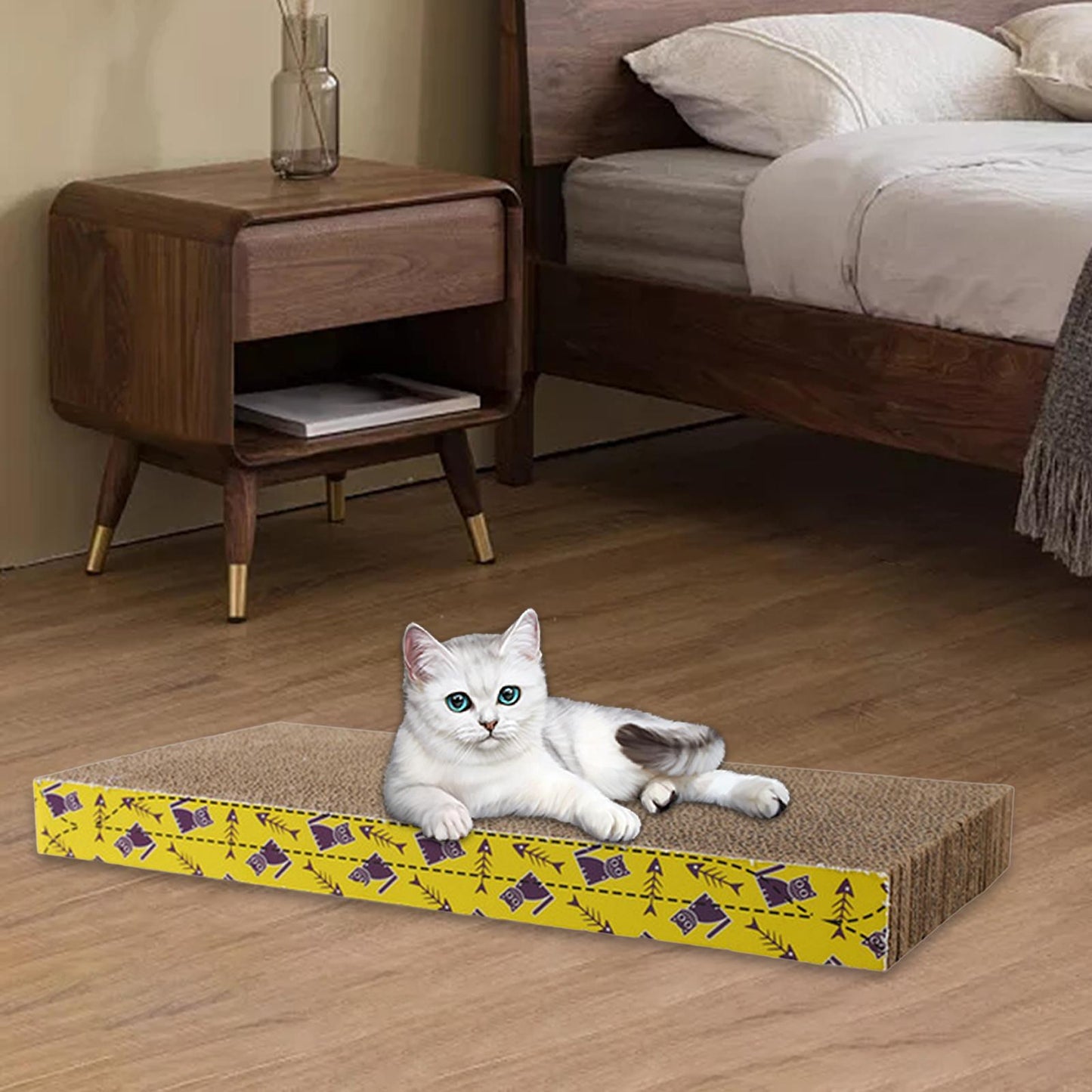 Cat Scratching Board Bed