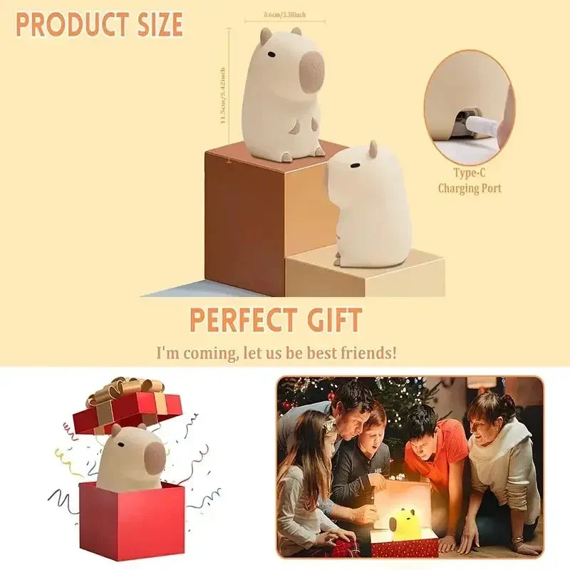 Soft Silicone Night Light - USB Rechargeable