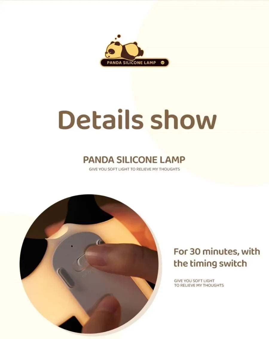 Cute LED Night Light Panda Sheep Rabbit