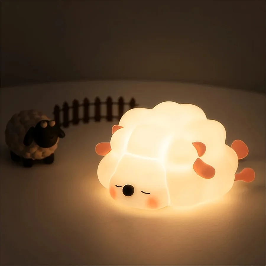 Cute LED Night Light Panda Sheep Rabbit