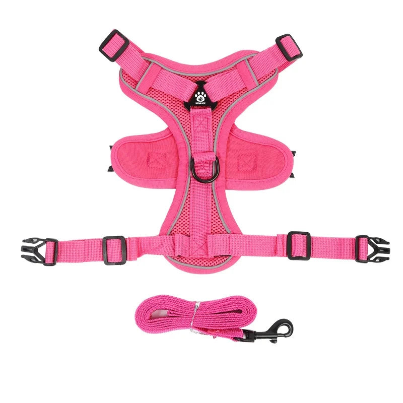 No Pull Dog Harness and Leash Set Adjustable
