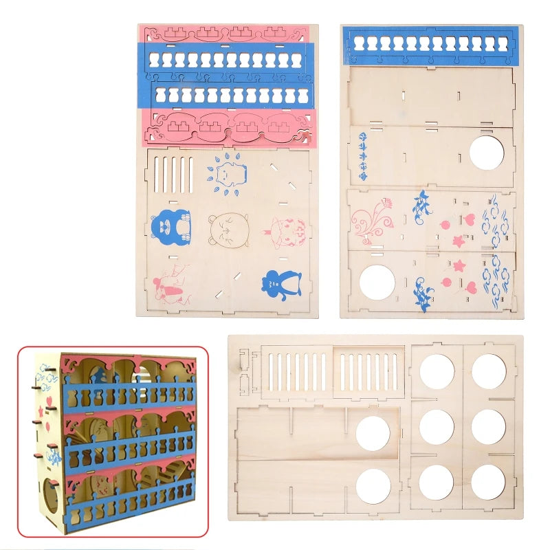 Hamster Maze Wooden Tube