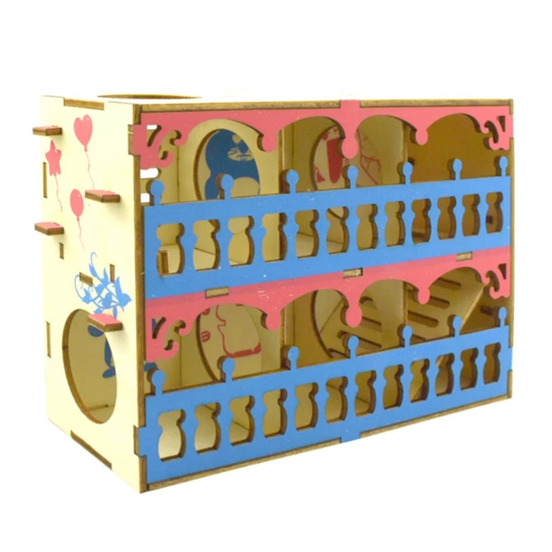Hamster Maze Wooden Tube