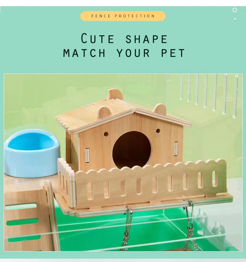 Acrylic Hamster House Cage