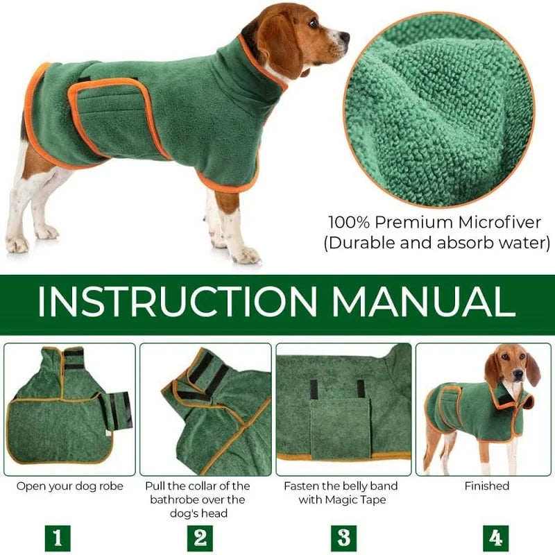Pet Bathrobe Higly Absorbent