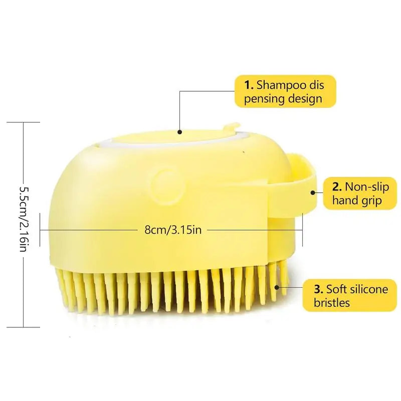 Pet Bath Brush with Soap